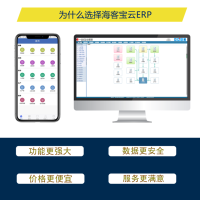 很长时间版|海客宝云ERP系统企业客户关系CRM进销存财务办公管理软件